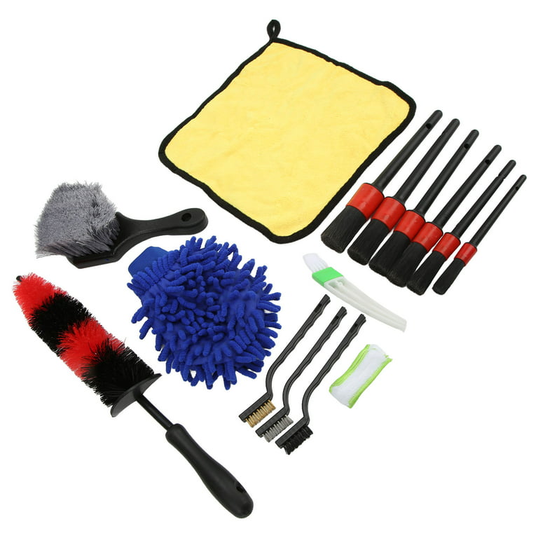 Vioview Ultimate Car Cleaning Kit, 17Pcs Car Interior Detailing Kit with  High Power Car Vacuum Cleaner, Detailing Brush Set, Windshield Cleaner