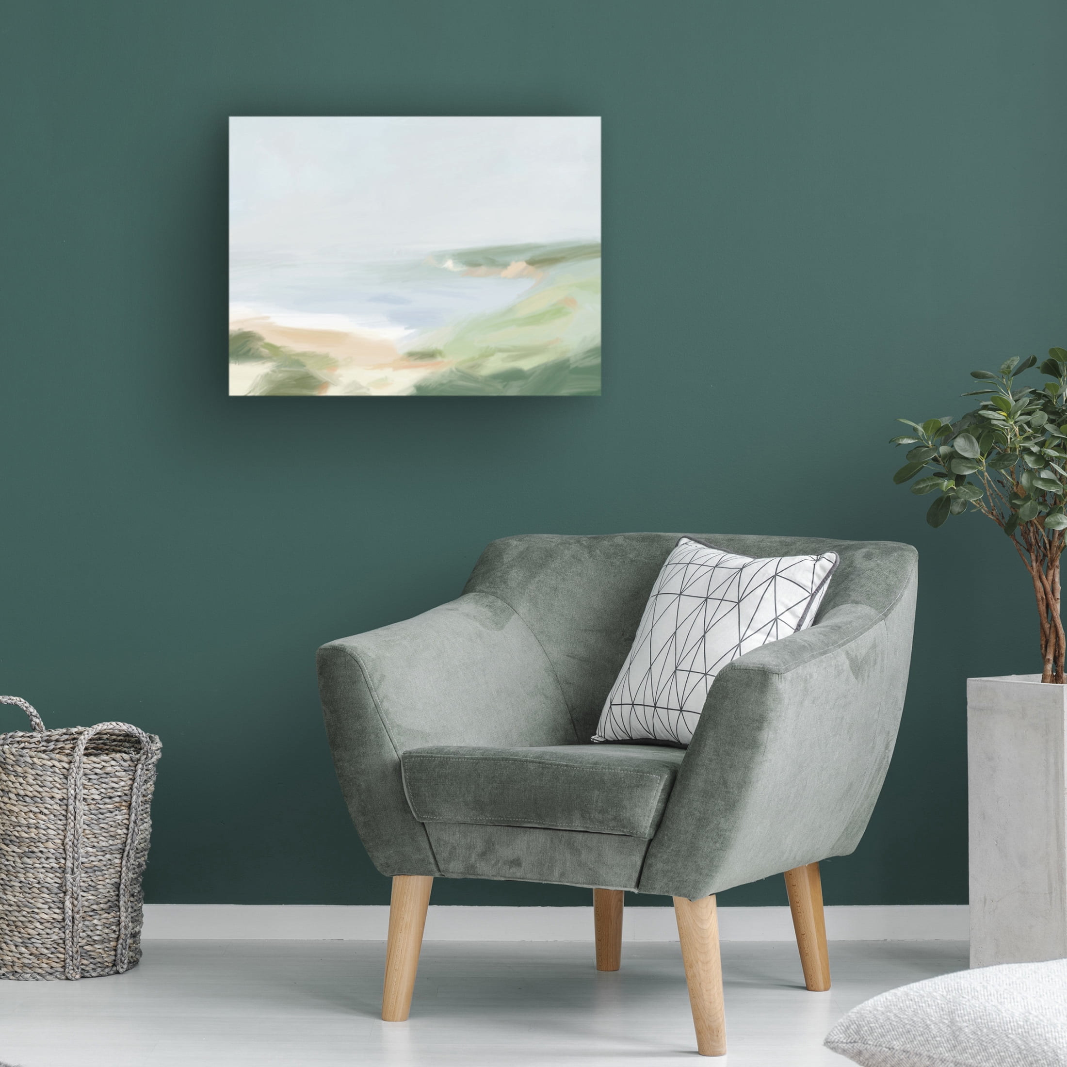 Trademark Fine Art Victoria Barnes Soft Cliffside II Canvas Wall Art