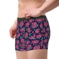 thumbnail image 2 of Pofeuu Rose Flowers Print Men’s Boxer Briefs, Moisture-Wicking Underwear, Regular,Trunk-Small, 2 of 5