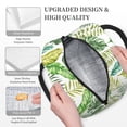 thumbnail image 6 of YFYANG Portable Waterproof Insulated Lunch Bag, Green Abstract Leaf Doodle Reusable Cooler Bag / Picnic Bag for Adults Teens, 6 of 9