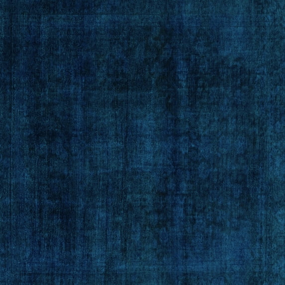 Ahgly Company Indoor Square Abstract Light Blue Modern Area Rugs, 3' Square