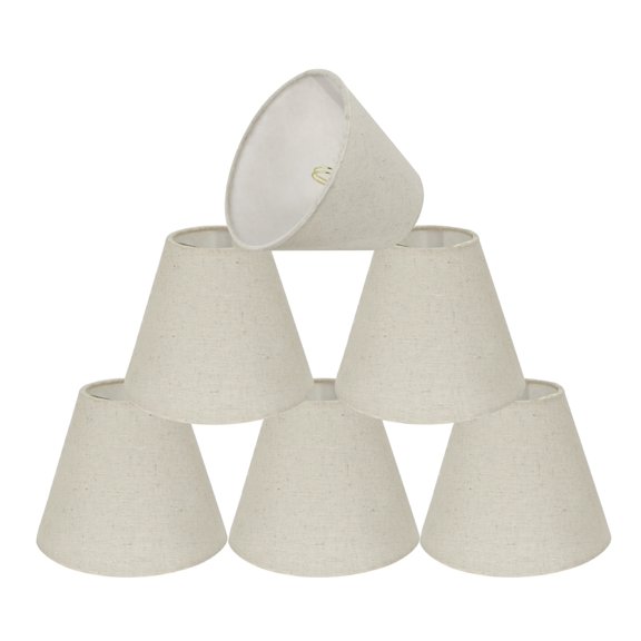 Aspen Creative Corporation 6'' Linen Empire Candelabra Shade (Set of 6)