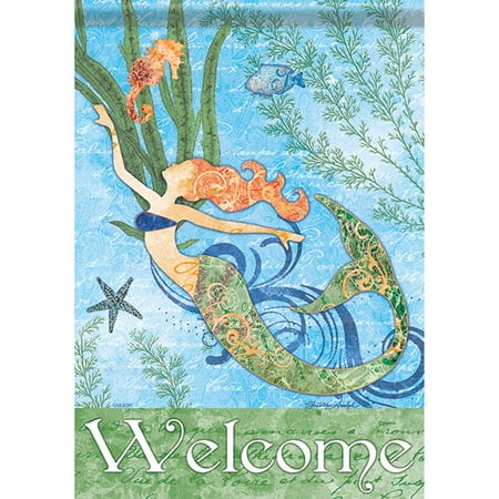 Carson House Flag - Mermaid Welcome