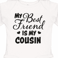 thumbnail image 4 of Inktastic My Best Friend is My Cousin with Hearts Boys or Girls Long Sleeve Baby Bodysuit, 4 of 5