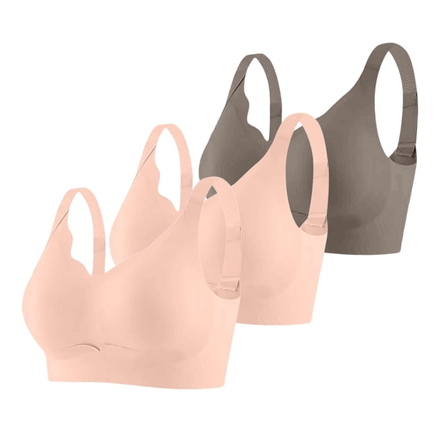 Brasier Mujer conjunto de 3 Piezas de Sujetador Deportivo sin Costuras y Cómodo para Mujer, con Soporte Ajustable, para Uso En Casa, Ocio y Entrenamiento Durante Toda La Temporada. Mediana
