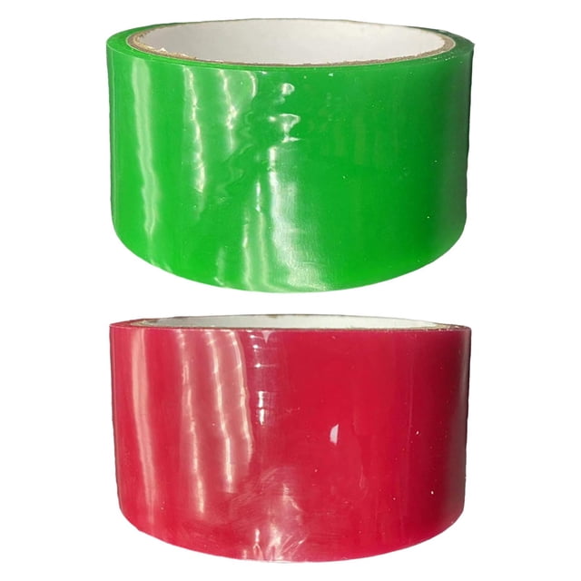 2 Uds Juguetes De Descompresión Cintas Rodantes De Bolas Pegajosas Verde Y Rojo Cereza Sunnimix