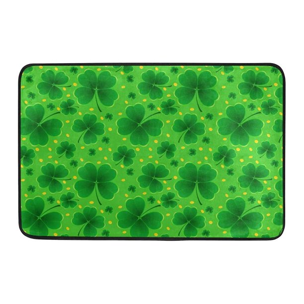 Felpudos de bienvenida del Día de San Patricio, alfombras decorativas para el hogar, alfombra para sala de estar