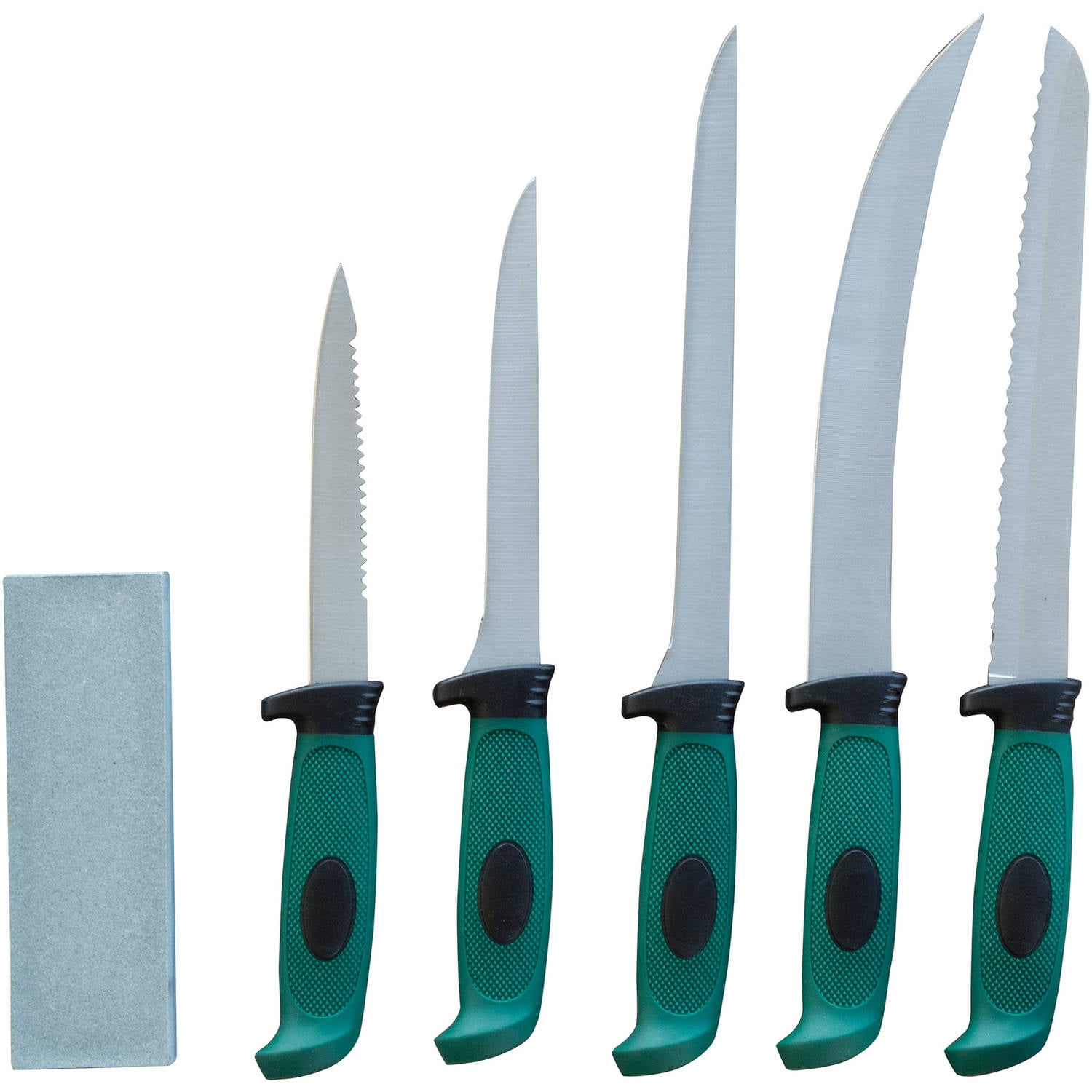 Sportsman Series 6Piece Fishing and Hunting Knife Set with Storage