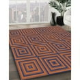 thumbnail image 3 of Ahgly Company Machine Washable Indoor Rectangle Transitional Orange Salmon Pink Area Rugs, 6' x 9', 3 of 7