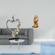 thumbnail image 2 of Figura romántica de pareja de leones, estatua coleccionable de escritorio, adorno para dormitorio, boda, oficina, hogar, estantería, armario, decoraci, 2 of 8