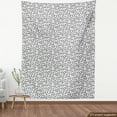thumbnail image 4 of Ambesonne Leaf Fabric by the Yard Upholstery, Monochrome Ornate Garden Art, 2 Yards, Charcoal Grey and White, 4 of 5
