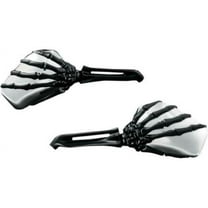 Kuryakyn Skeleton Hand Mirrors w/Black Stems & Chrome Heads (1764)
