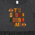 thumbnail image 4 of Inktastic Thanksgiving Gobble Time Turkey Girls Toddler Dress, 4 of 5