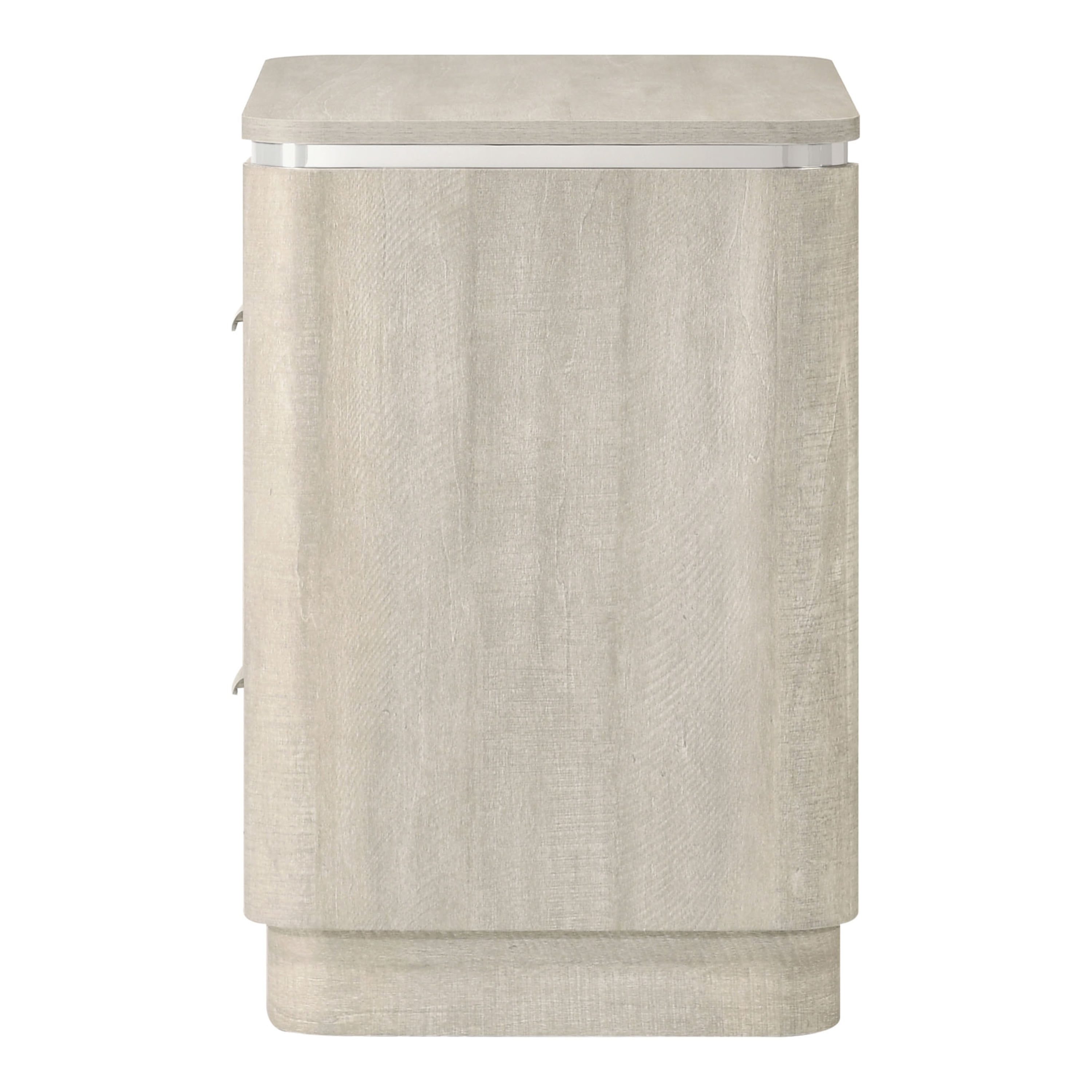 Furniture of America Ventur Modern 2-Drawer Nightstand, Dusty Gray