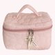 thumbnail image 5 of Bolso de cosméticos Bolso de lavado informal Acolchado de moda simple para acampar (rosa de flores), 5 of 5