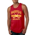 thumbnail image 1 of Wild Bobby City of Nashville Hockey Fantasy Fan Sports Men's Tank Top, Red, 3X-Large, 1 of 5