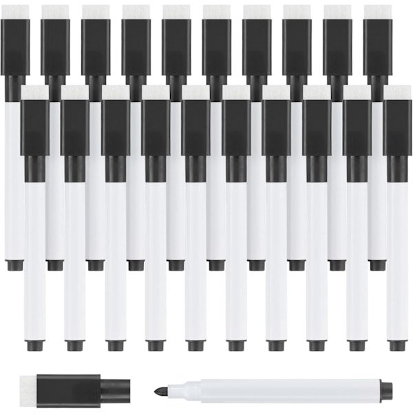 Whiteboard Pens, Magnetic Whiteboard Pens, Whiteboard Pens Magnetic Eraser Pen Pens Dry Eraser with Eraser Fine Tip Whiteboard Pen for Kids Multicolor 10Pcs