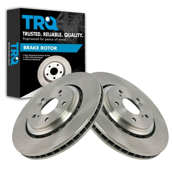 TRQ Front Brake Rotors Set Vented Fits Select 2014-2016 Acura MDX 2015-2020 TLX