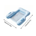 thumbnail image 3 of RBCKVXZ【Inflatable Pool Floats】 Large Water Floating Sofa Bed with Headrest, Blow Up Lounge Chair, Summer Beach, Swimming Pool Party, 3 of 7