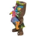 thumbnail image 4 of Northlight 15" Solar Lighted Polynesian Outdoor Garden Tiki with Flamingo Statue, 4 of 5