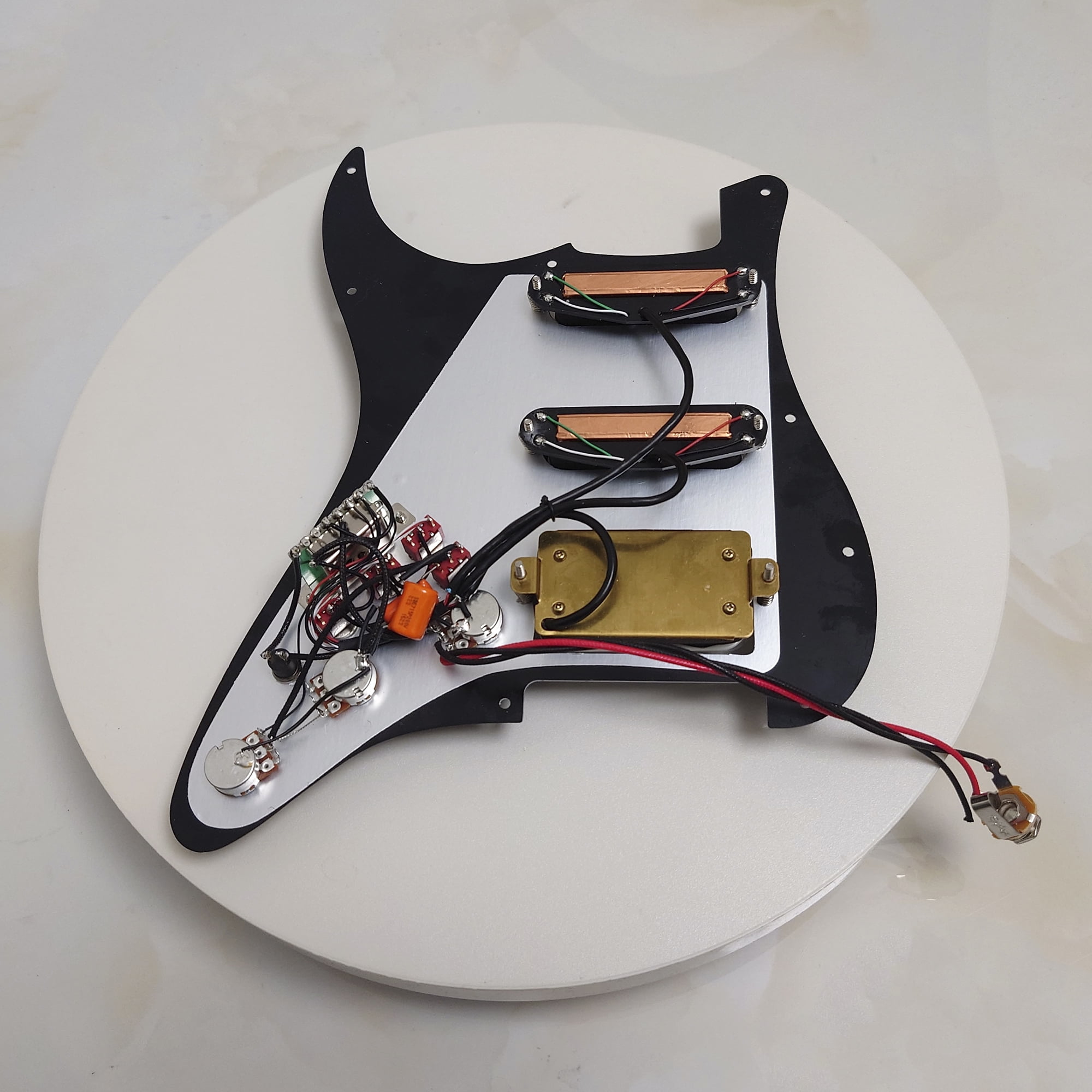 SSH Prewired Loaded Pickguard, with Single coil & Humbucker Pickup, for Fender Strat Guitar