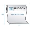 thumbnail image 2 of Hudson Exchange Rouleau de Tuyauterie en Poly 8 Pouces x 350 Pieds, 6 Mil, Résine de Qualité Alimentaire, Emballage de Longueur Personnalisée, 2 of 5