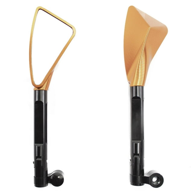 Juego De espejos Kinlley para motonetas oro 14 cm