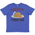 thumbnail image 3 of Inktastic Thanksgiving Happy Turkey Day Youth T-Shirt, 3 of 5