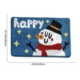 thumbnail image 3 of Christmas Bathroom Rugs, Cute Bath Mats for Bathroom Non-Slip Soft and Absorbent Funny Bath Rug for Front Door Porch Indoor Outdoor Decor, 16x24in, 3 of 6