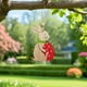 thumbnail image 2 of Colgante festivo de Pascua con forma de corazón y conejo de madera, 2 of 5