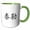 Green/White, variant on 3drose, Taylor - My Name in Chinese Characters Personalized Customized Text, 11oz Two-tone Yellow Mug