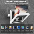 thumbnail image 2 of Shower Tablet Holder, Stretchable Waterproof iPad Holder Fit All Devices Up to 11", 360° Rotation Tablet Wall Mount Holder with Anti-Fog Touchable Screen, 2 Placement Modes, for Bathroom Kitchen, 2 of 8