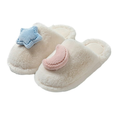 

Women Cute Slippers Womens Fuzzy Slippers Plush Lined Memory Foam Slippers for Women Slip on House Shoes Winter Slippers Flat Bottom Soft And Comfortable Warm Shoes