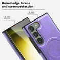 thumbnail image 5 of Magnetic for Galaxy S23 Plus Premium PU Leather Case,Built-in Invisible Stand [Compatible with Magsafe] Protective Slim Kickstand Phone Cover Compatible with Samsung Galaxy S23 Plus, Purple, 5 of 9