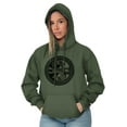 thumbnail image 3 of Dragon Yin Yang Style Symbol Balance Hoodie Sweatshirt Women Men Brisco Brands L, 3 of 6