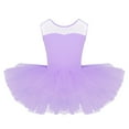 thumbnail image 2 of DPOIS Kids Girls One Piece Sleeveless U Shaped Back Ballet Tutu Dress, 2 of 6