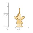 thumbnail image 2 of 14k Yellow Gold Mini Girl Charm, 2 of 3