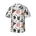 thumbnail image 2 of Picia Hip Hop Dog Gentle Cotton Regular Fit Short Sleeve Casual Hawaiian Shirt for Men-Medium, 2 of 8