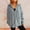 Blue, variant on ZZwxWA Cardigan Sweaters for Women Zip Up Chunky Knit Cardigan Winter Lapel Casual Loose Knitwears with Pocket Trendy Jacket