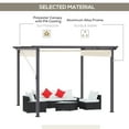 thumbnail image 3 of Outsunny 10' x 10' Retractable Pergola Gazebo, Aluminum Frame, 3 of 9