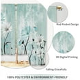 thumbnail image 4 of Farmhouse Flower Kitchen Curtains Teal Rustic Daisy Floral Small Short Cafe Window Curtains Country Vintage Turquoise Rod Pocket Bathroom Window Drapes Treatment Tier Curtains (26x36 Inch), 4 of 6