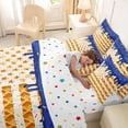 thumbnail image 4 of Erosebridal Waffle American Flag Bedding Comforter Set for Kids, Navy Ice Cream Drip Queen Bedding Sets, Colorful Polka Dots Reversible, 7 Pieces, 4 of 6