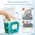 thumbnail image 2 of Lifewit 3+1 Laundry Pods Container & Dryer Sheet Holder, Large Powder Detergent Dispenser Storage Jars, Laundry Room Containers for Scent Booster Beads with Pop up Lids, Labels and Scoop, 2 of 8