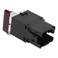 thumbnail image 3 of 1K0953509A, Plastic Lightweight Warning Flash Switch Button Rugged Dark Red High Strength  For Car Interior Accessories Replacement For  MK5, 3 of 8
