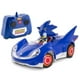 thumbnail image 1 of Sonic & Sega All-Stars Racing RC: Sonic - NKOK (681), coche con control remoto a escala 1:28 de 2,4 GHz, diseño compacto de 6,5 pulgadas, licencia oficial de Sega Sonic The Hedgehog, funciona con pila, 1 of 5