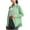 Mint Green, variant on Yghzkop Women's UV Protection Button Down Shirts Casual Long Sleeve Lapel Collar Solid Color Split Hem Sun Safe Blouse Lightweight Beach Cover Up Tunic Top