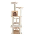 thumbnail image 4 of Armarkat 72-in Real Wood Cat Tree & Condo Scratching Post Tower, Beige, 4 of 6