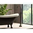 thumbnail image 4 of Castello USA Inc Neptune Brass Tub Filler w/Drift Handheld Shower in Black, 4 of 5