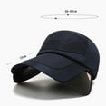 thumbnail image 6 of Eoperou Sun Hat Exquisite Pattern Retractable Brim Polyester Outdoor UV Protection Cap Unisex Mesh Hat for Camping, 6 of 8