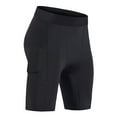 thumbnail image 2 of Swuxness Men's Yoga Half Short Pants Elastic Tight Running Sweat Absorbent Fitness Leggings, 2 of 4